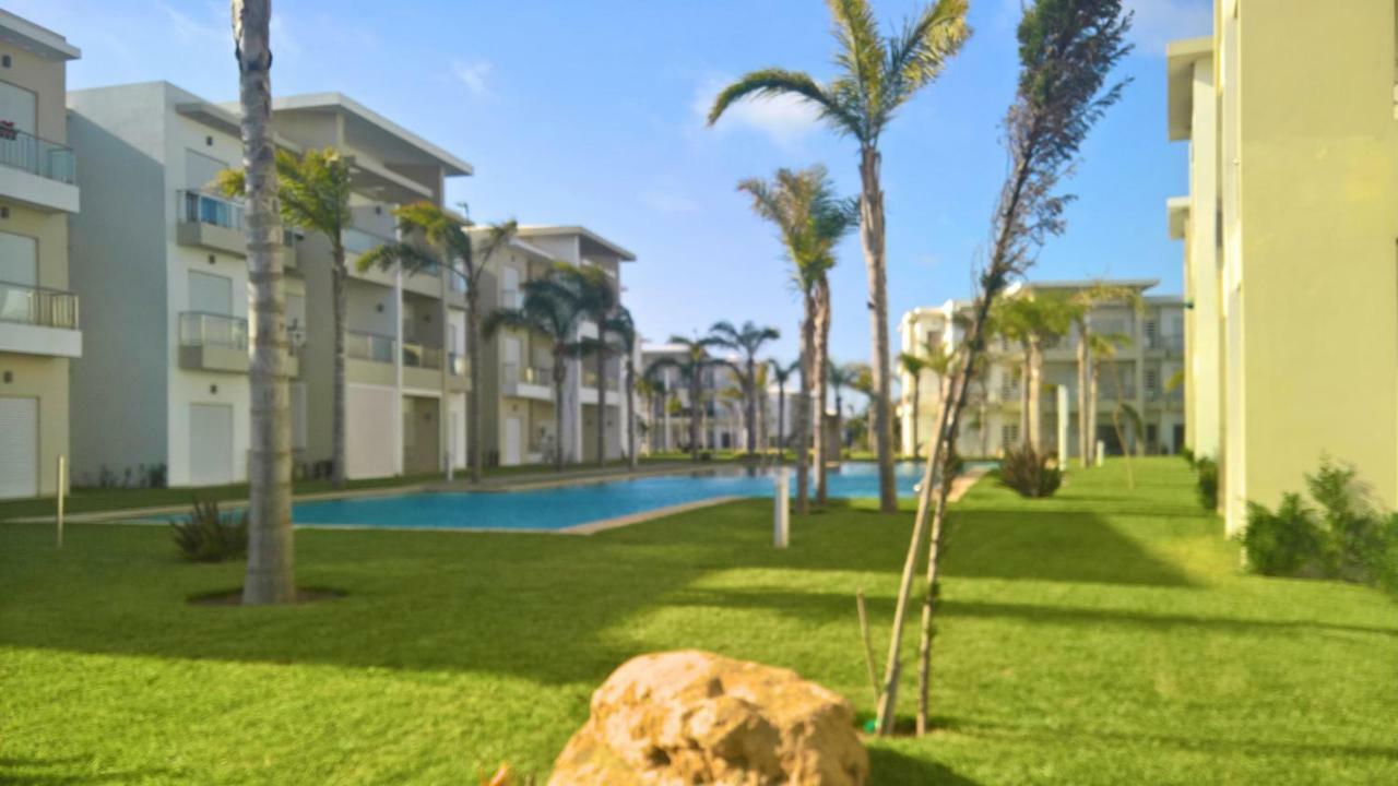 F3 Casabay Beach Sidi Rahal Vue Sur Piscine Dış mekan fotoğraf